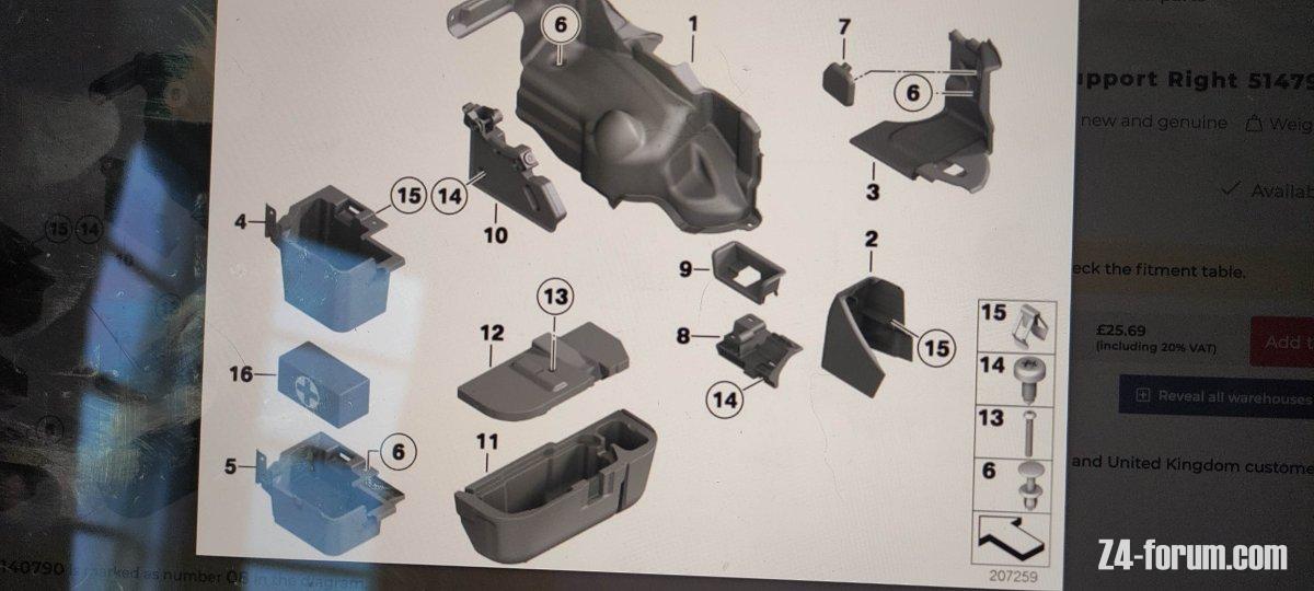 Real OEM parts diagram