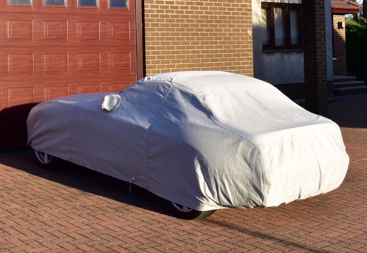 Car cover on car photo