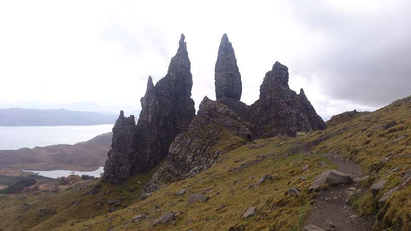 The old man of storr on the Isle of Skye.